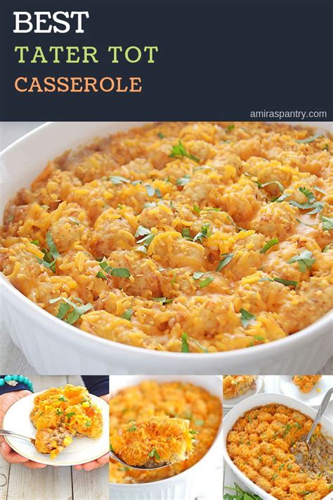 I'm such a sucker for a casserole. Best tater tots casserole | Recipe (With images) | Best ...