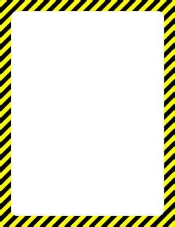 These hazard tape creatively keep out the population from potentially dangerous areas. Hazard Border | Page borders, Page borders design ...