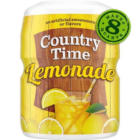 Country Time Lemonade Powder Flavored Drink Mix With Other Natural