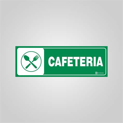 Cafeteria Office Signage English Safety Signages Acrylic Signboard