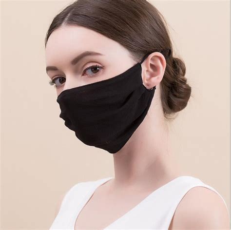 Mask Women Silk Face Mask Double Layer Thin Silkworm Mouth Cover