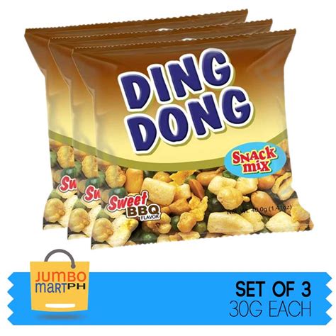 ding dong snack mix sweet bbq 30g set of 3 lazada ph
