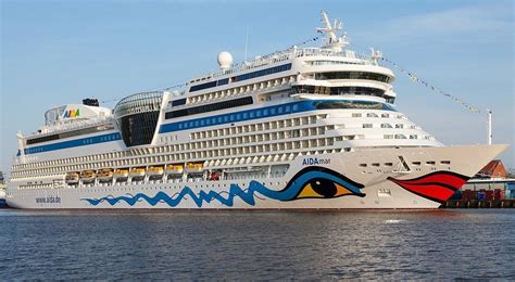 Aidamar Ship Sets Off From Hamburg Germany On Her First World Cruise