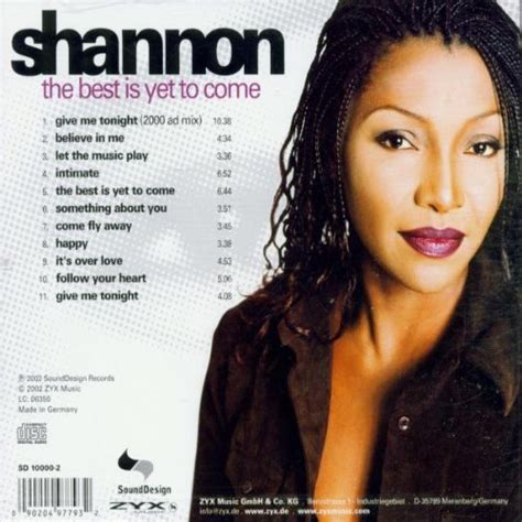 Disco De Shannon Best Is Yet To Come