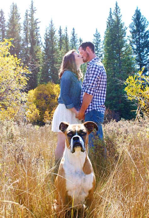 Fall couples photography in mountains with dog #fall #autumn #couple # ...