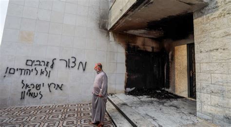 West Bank Mosque Vandalized And Set Ablaze Jewish Telegraphic Agency