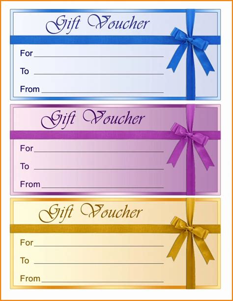 Free Gift Voucher Templates Word Excel Formats Template For A Gift Voucher Printable Gift