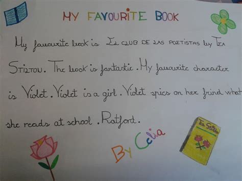 The English Class Blog Writing About My Favourite Book