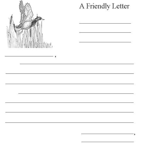 friendly letter format for kids 03 | Friendly letter, Friendly letter template, Letter format sample