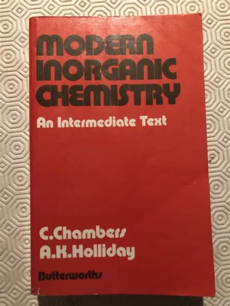 Modern Inorganic Chemistry C Chambers A Holliday Pb 1979 438 Picclick