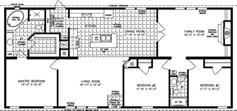By far our trendiest bedroom configuration, 3 bedroom floor plans allow for a wide number a single professional may incorporate a home office into their three bedroom house plan, while still leaving space for a guest room. The Imperial IMP-46022B - Manufactured Home Floor Plan ...
