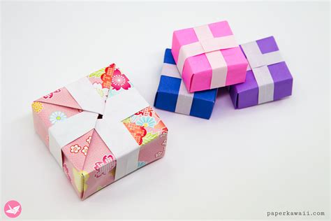 Origami Present T Box Tutorial Paper Kawaii