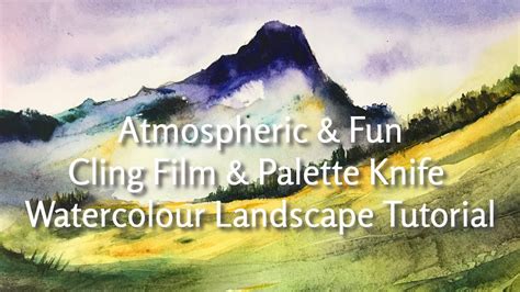 Atmospheric Semi Abstract Watercolour Landscape Fun Tutorial