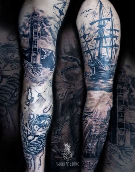 Nautical Sleeve Tattoo Tattoo Studio