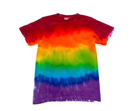 Rainbow Ómbre Tie Dye T Shirt Size Unisex Adult Small Etsy