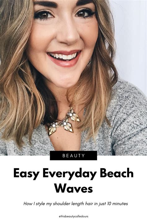 Simple Beach Waves Hairstyle Tutorial — This Beauty Called Ours In 2020