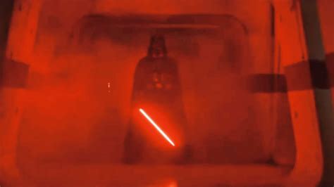 Rogue One Darth Vader Hallway Scene With Clean Color Scheme