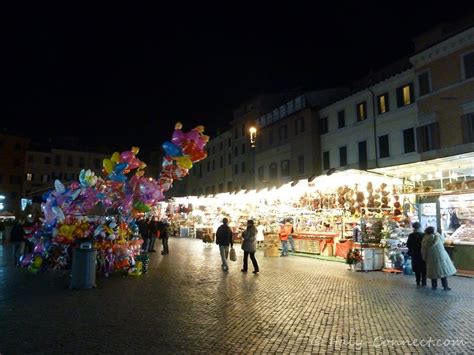 Christmas Market And Holiday Lights Rome