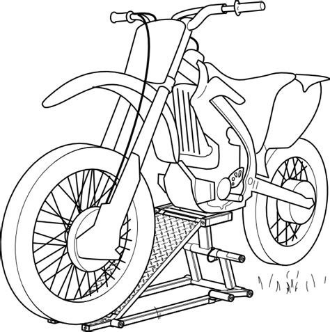 Outline Motorcycle Lift Clip Art At Vector Clip Art Online