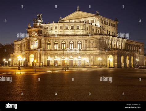 Semper Opera House Dresden Saxony Germany Stock Photo Alamy