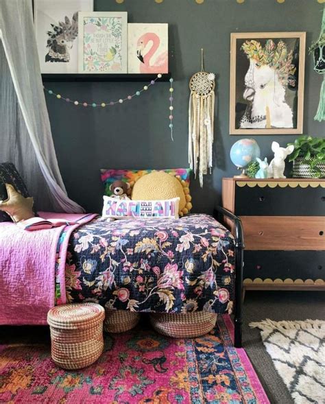 Very Lovely Boho Kids Room Lots Of Colour Texture And Character