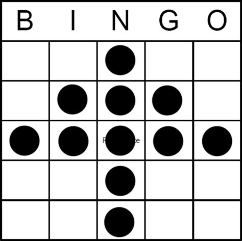 Bingo Game Pattern Christmas Tree