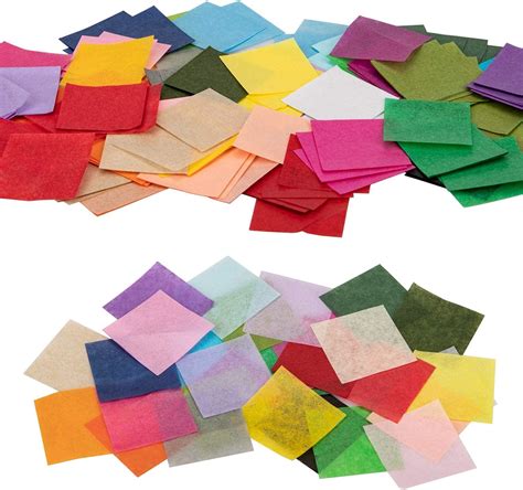 Tissue Paper Squares1500 Pcs Rainbow Tissue Paper Mini Mosaic Tissue