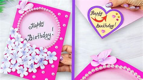 Diy Happy Birthday Card For Sister How To Make Easy Craft Paper Card