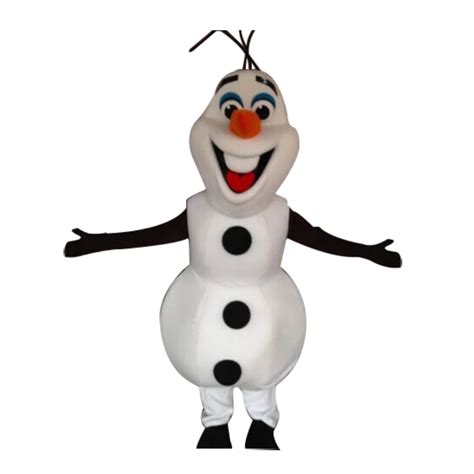 Smiling Olaf Mascot Costume Cartoon Character Costume Snowman Olaf