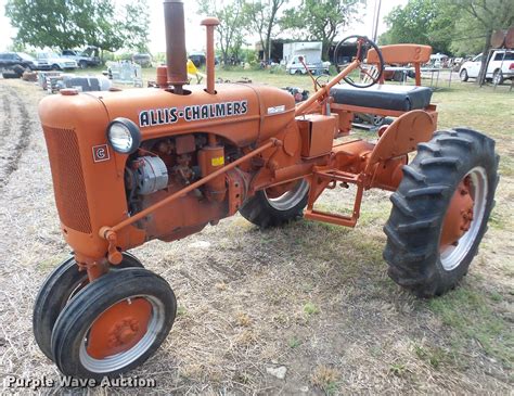 1942 Allis Chalmers C Tractor In Colony Ks Item Dl9647 Sold Purple