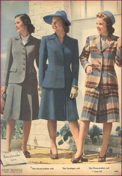 ~ Raleigh Vintage ~ 1940s Campus Suits For Women
