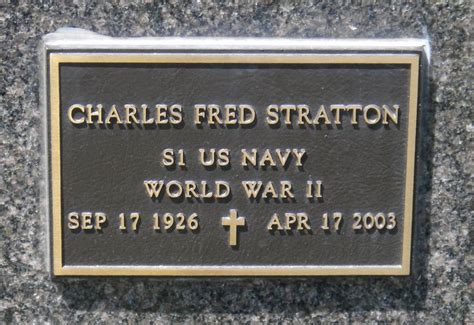 Charles Fred Stratton Jr 1926 2003 Find A Grave Memorial