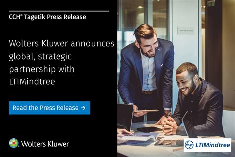 Wolters Kluwer Announces Global Strategic Partnership With Ltimindtree Wolters Kluwer