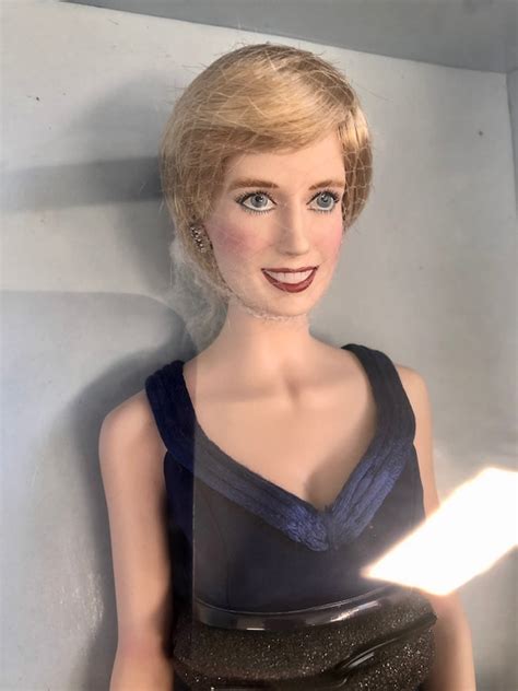 Franklin Mint Portrait Doll Princess Diana Princess Of Glamour Limited