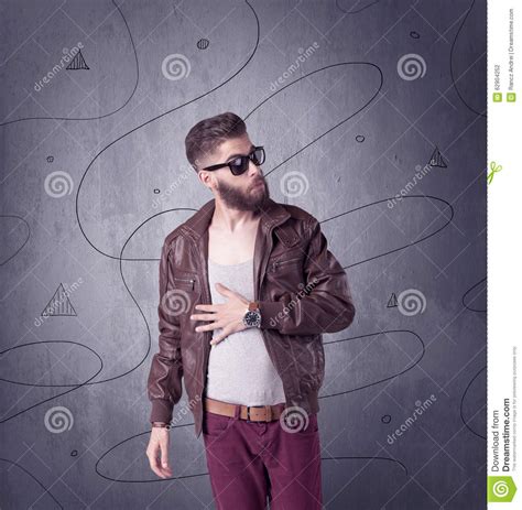 Hipster Guy With Beard And Vintage Camera Stock Photo Image Of Adult