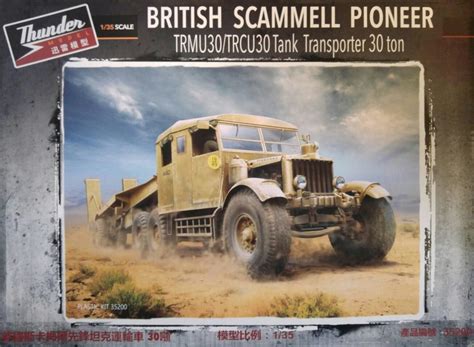 Thunder Model British Scammell Pioneer Tank Transporter Militaire Truck