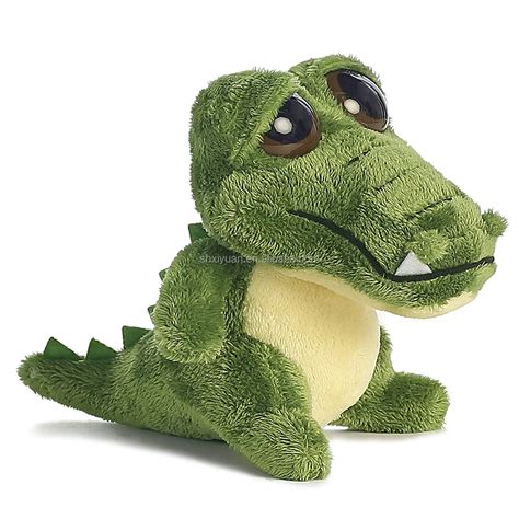Best Made Custom Design Stuffed Crocodile Toy Kids Green Sitting Plush