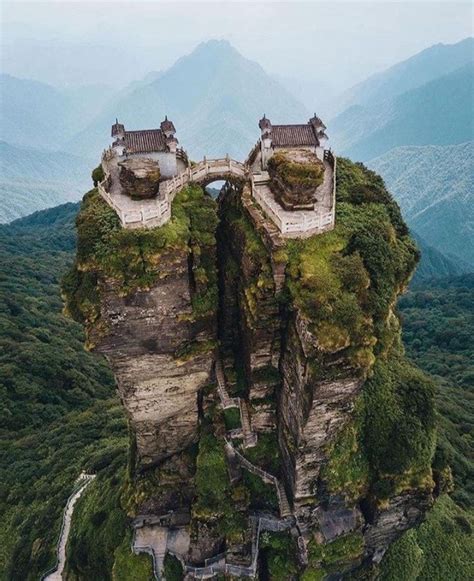 Mount Fanjingshan In Guizhou Province China Credit Heykelseyj On