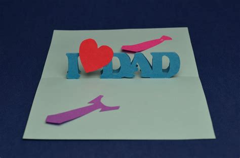 Easy Fathers Day Pop Up Card Template
