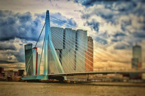 But then, you don't go to rotterdam for the scenery. Erasmus Bridge, Netherlands