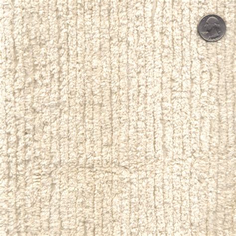 Cotton Terry Chenille Fabric By The Yard Creamivory Tc0521 596