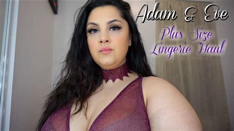 Adam And Eve Plus Size Lingerie Try On Posi Claudia Youtube