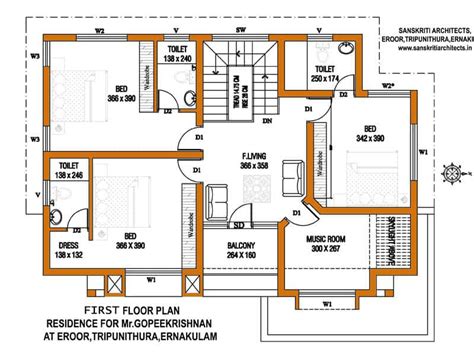 Kerala House Plans With Estimate For A Sq Ft Home Design Kerala
