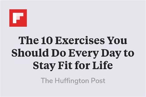 The 10 Exercises You Should Do Every Day To Stay Fit For Life