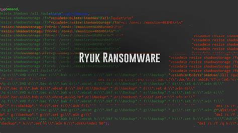 Hhs Hccic Cybersecurity Alert New Ryuk Ransomware Quickly Racking Up