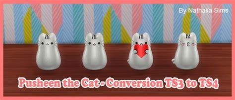 Pusheen The Cat Conversion At Nathalia Sims • Sims 4 Updates Sims