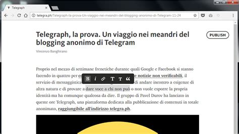 Arriva Telegraph Il Blogging Anonimo Di Telegram Wired