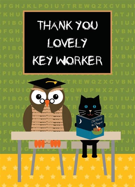 Items Similar To Thank You Key Worker Card On Etsy