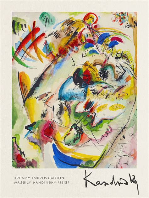 Dreamy Improvisation Wassily Kandinsky Berühmte Kunstdrucke Für