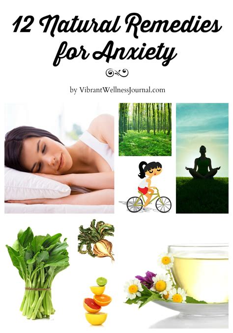 12 Natural Remedies For Anxiety Collage Vibrant Wellness Journal